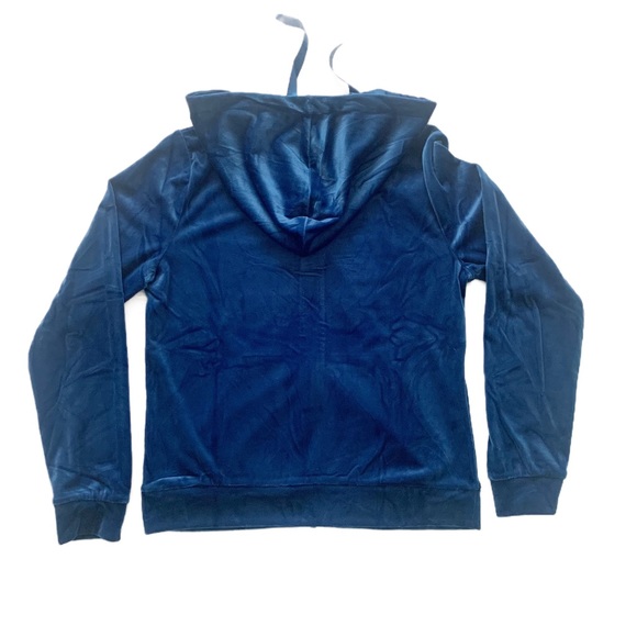 Miss Bebe Blue Women’s Hoodie Size Medium - Picture 3 of 9